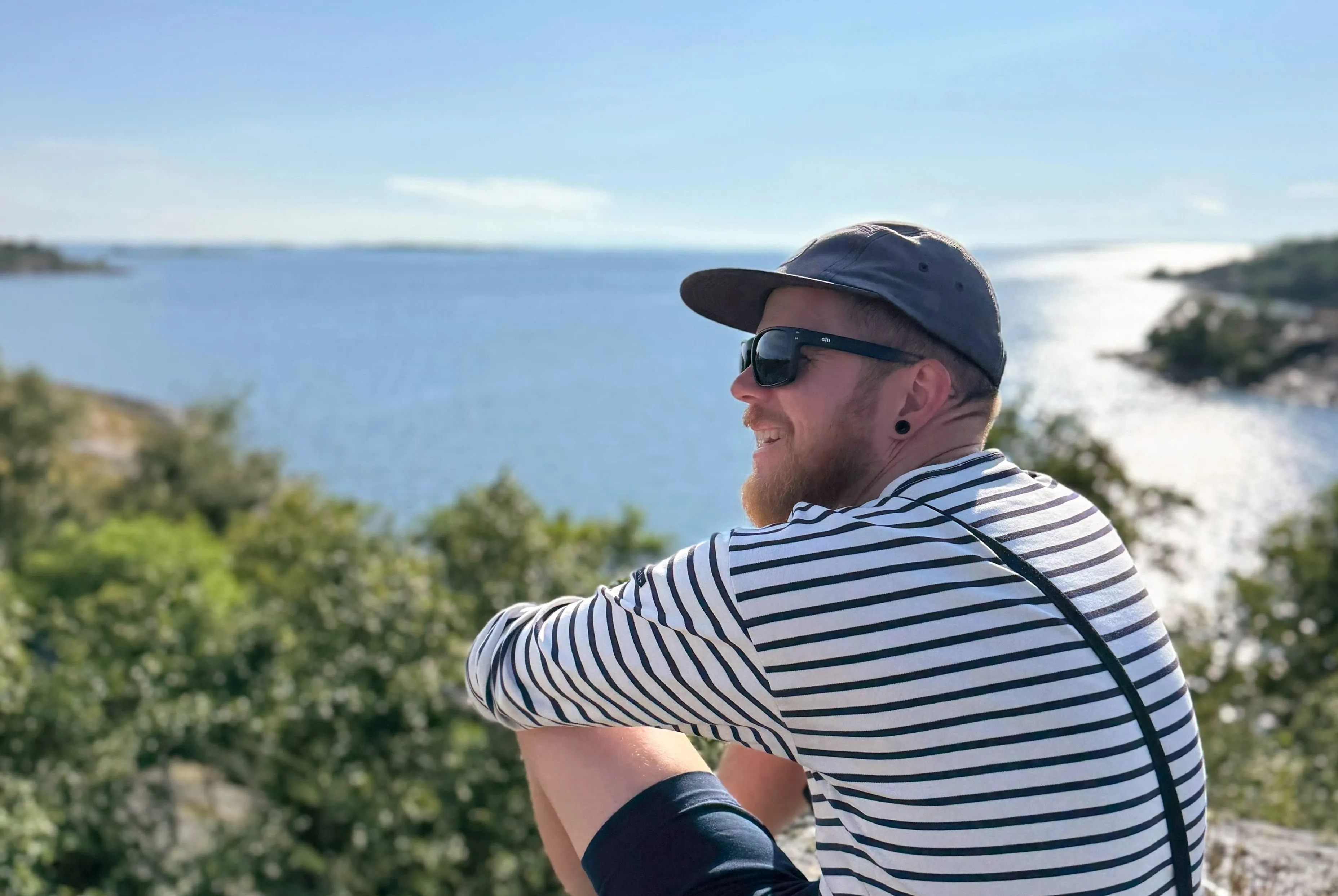 Sailor looking at the sea